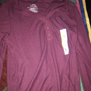 Maroon Long-Sleeve Thermal Long-Sleeve